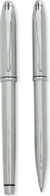 CROSS   Townsend chrome engraved pen duo