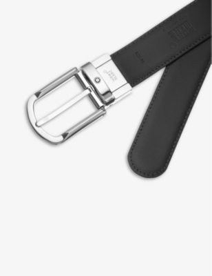 MONTBLANC: Reversible leather belt