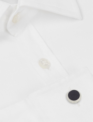 MONTBLANC: Meisterstück glass inlay round cufflinks