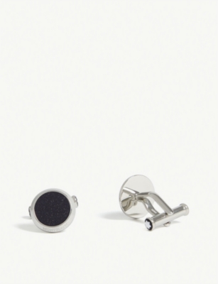 Montblanc Men's Meisterstück Glass Inlay Round Cufflinks