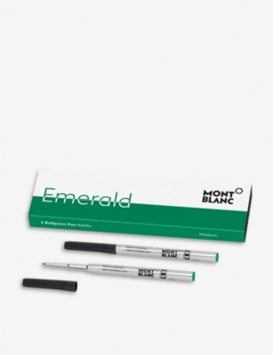 MONTBLANC Emerald Green ballpoint pen refill Selfridges