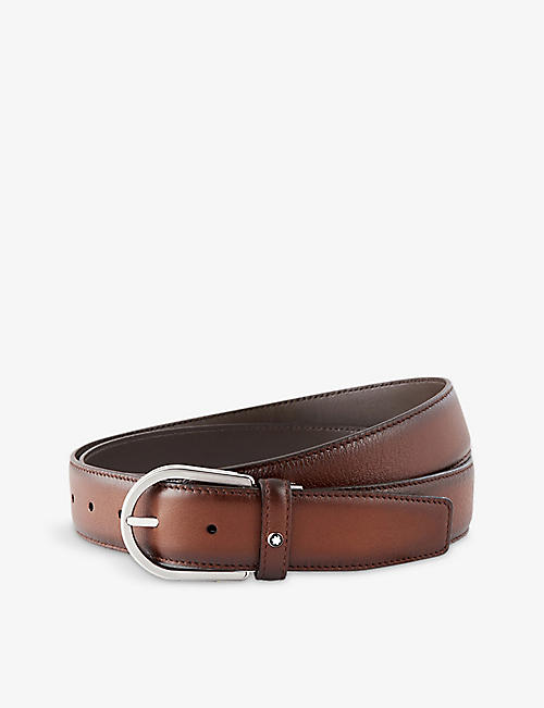 MONTBLANC: Leather cut-to-size business belt