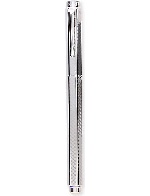 CARAN D'ACHE: Cubrik steel and rhodium fountain pen