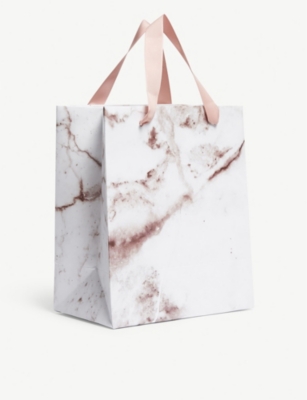 marble print luggage