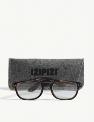 Shop Izipizi Womens Black #b Reading Square-frame Glasses +2