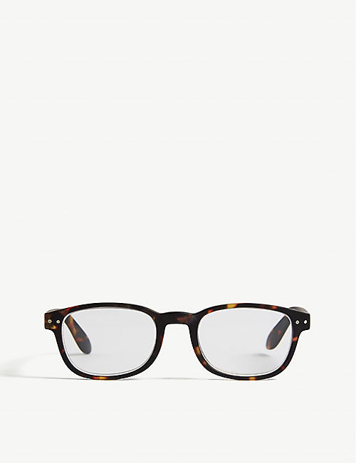 IZIPIZI: #B Reading square-frame glasses +2