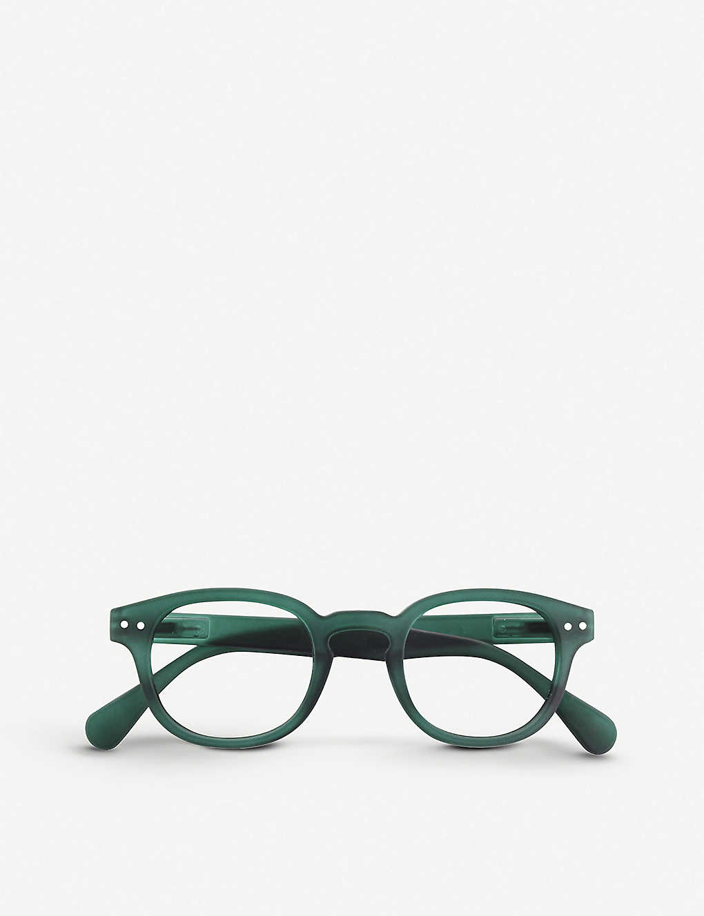 Izipizi Womens Green #c Reading Square-frame Glasses +1