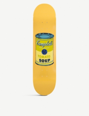 THE SKATEROOM Andy Warhol Campbell's Soup Can-print wooden skateboard deck