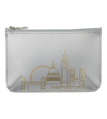 UNDER COVER   London skyline coin purse silver/gold