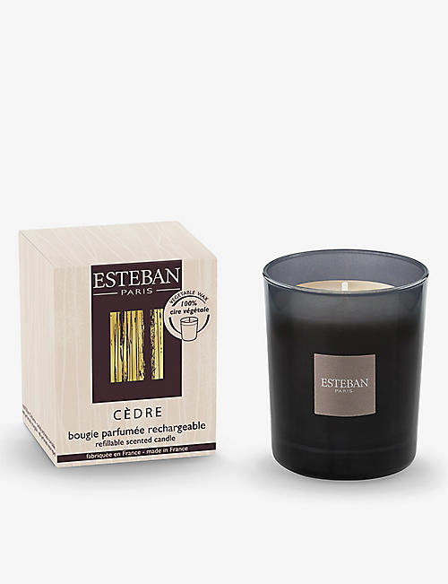 ESTEBAN: Cedre scented vegetable-wax candle