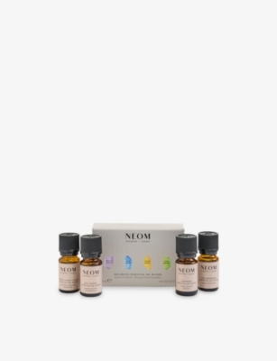 NEOM LUXURY ORGANICS Wellbeing essential oils collection box of four