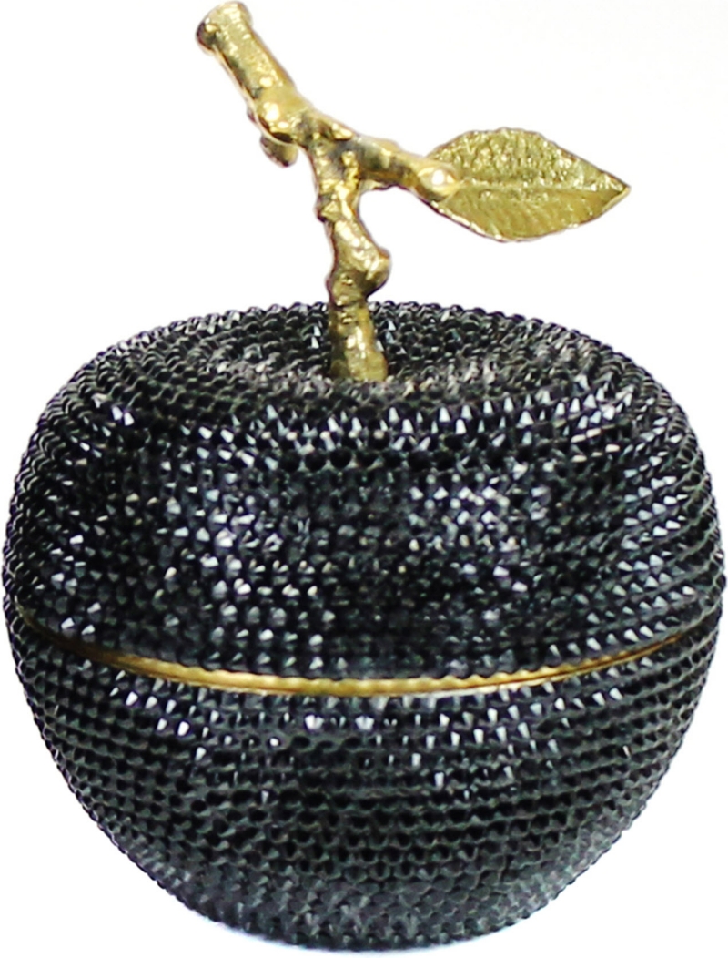 D.L. & CO   Enchanted Apple Swarovski Black Crystal candle