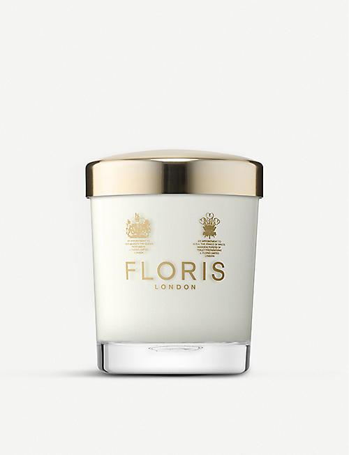FLORIS: Sandalwood & patchouli scented candle 175g