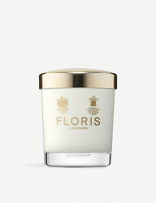 FLORIS: Grapefruit & rosemary scented candle 175g