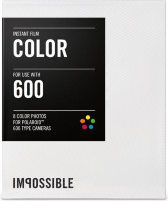 Colour Instant Film for Polaroid 600 type cameras single pack
