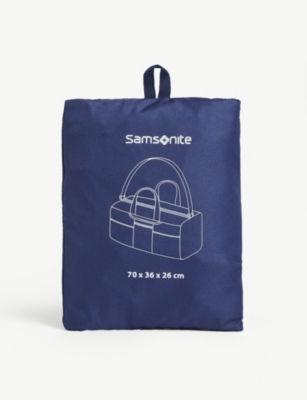 Shop Samsonite Xl Foldable Duffle Bag In Midnight Blue