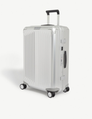 - wheel hard aluminium cabin Lite-Box 69cm case suitcase Alu 4 SAMSONITE