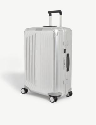 wheel hard SAMSONITE 4 - Lite-Box Alu cabin case 69cm suitcase aluminium