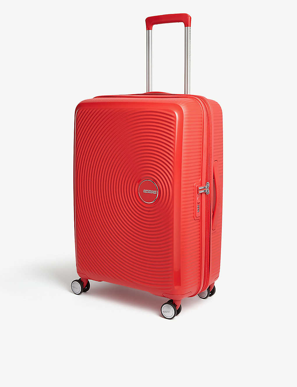 American Tourister Soundbox Expandable Four-wheel Suitcase 67cm In Coral Red