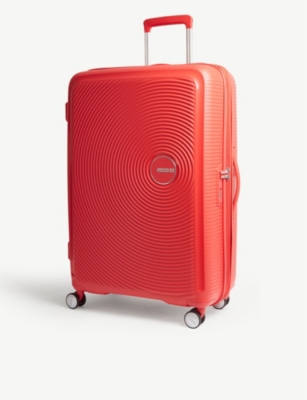 American Soundbox Four-wheel Suitcase In Coral Red ModeSens
