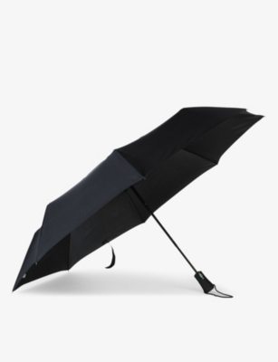 Fulton Mens Black Jumbo Open And Close Folding Umbrella