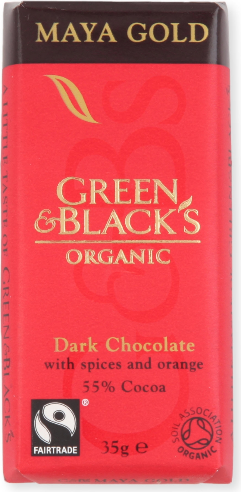 GREEN & BLACKS   Maya gold organic dark chocolate 35g