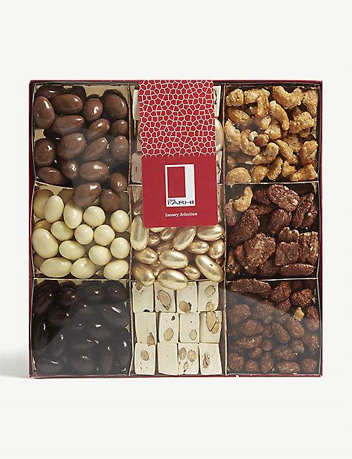 FARHI: Chocolate and caramelised nut selection box 1080g