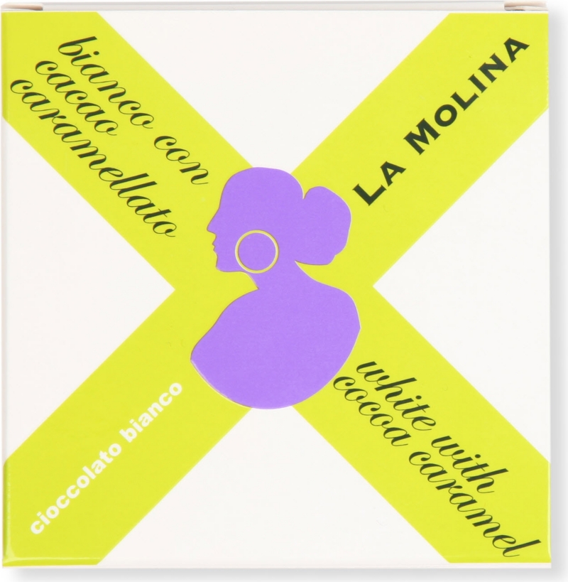 LA MOLINA   White chocolate with cocoa caramel 40g