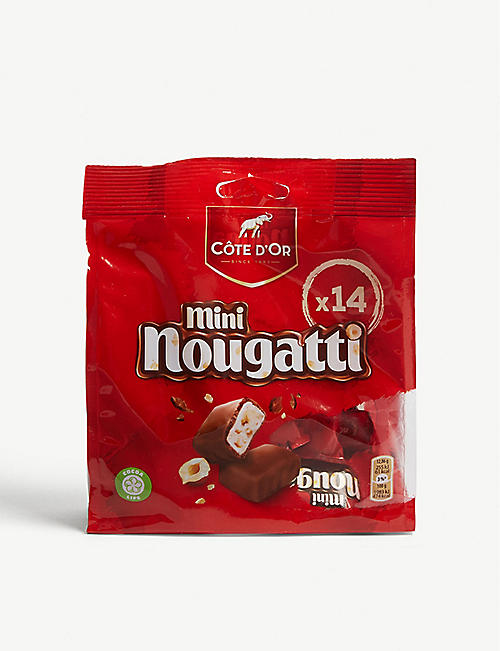 COTE D'OR: Mini nougatti chocolate box of 14