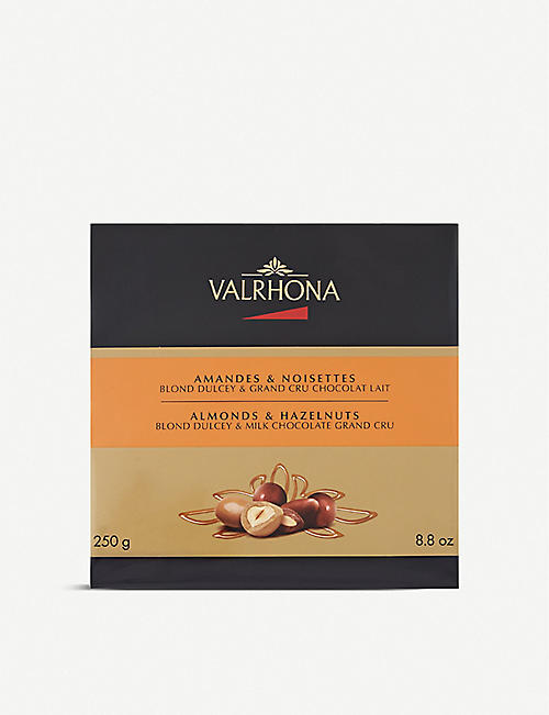 VALRHONA: Chocolate almonds and hazelnuts 250g