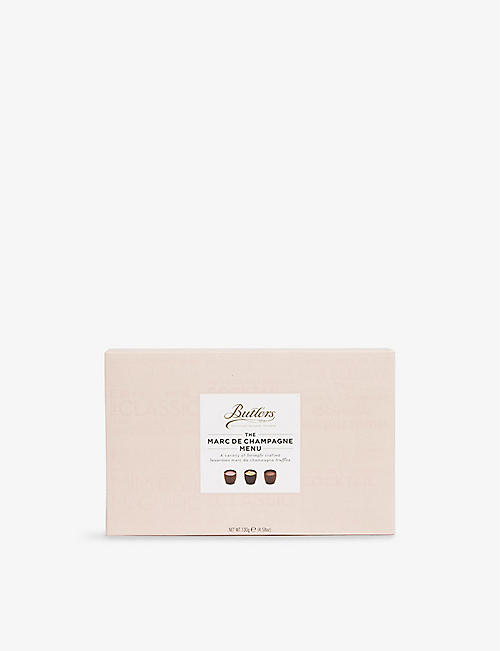 BUTLERS: Marc de Champagne chocolate truffles box of 8