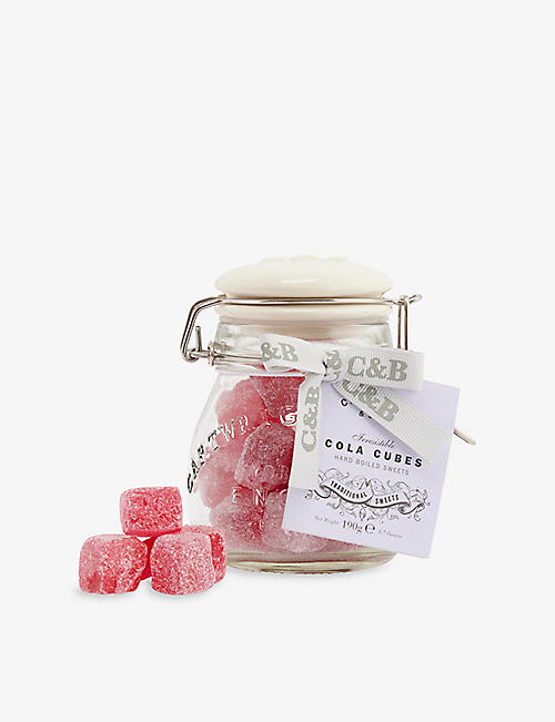CARTWRIGHT & BUTLER: Cola Cubes sweets in jar 190g