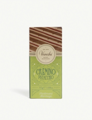 VENCHI Cremino pistachio milk and white chocolate bar 110g