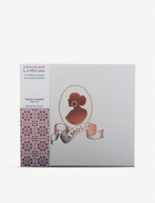 Assorted chocolate pralines box of 20