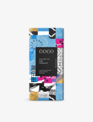 COCO CHOCOLATIER: Earl Grey Tea and Bergamot dark chocolate bar 80g