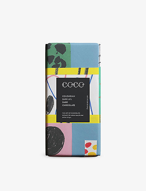 COCO CHOCOLATIER: Colombian 61% dark chocolate bar 80g