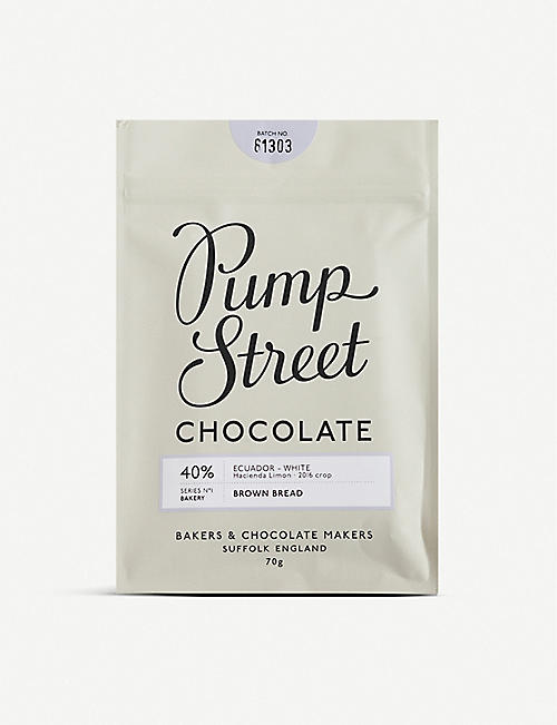 PUMP STREET: Brown Bread 40% white chocolate 70g