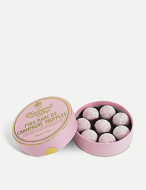 CHARBONNEL ET WALKER: Pink Marc de Champagne milk chocolate truffles 135g