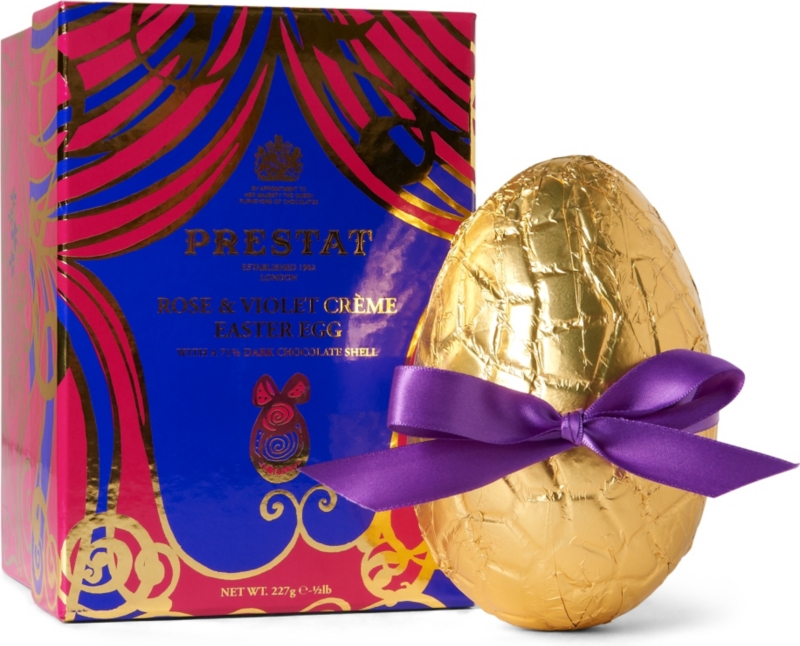 Rose and violet chocolate egg   PRESTAT  selfridges