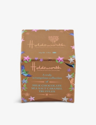 HOLDSWORTH: Petite salted caramel milk chocolate truffle box 55g