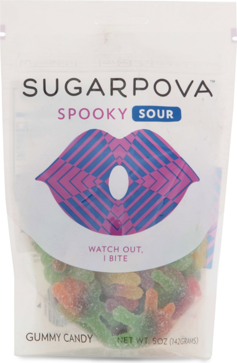 SUGARPOVA   Spooky Sour gummy spider sweets 142g