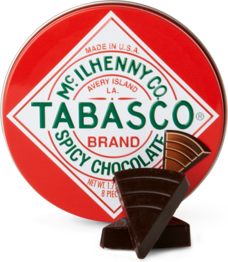 TABASCO   Tabasco spicy dark chocolate wedges 50g