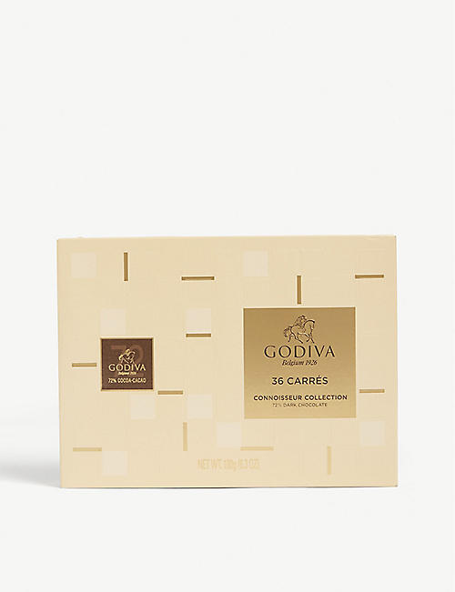 GODIVA：Carre黑巧克力盒装36盒