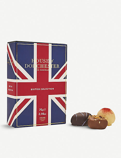 HOUSE OF DORCHESTER: British Selection assorted chocolates box of 6