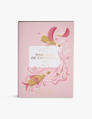 HOUSE OF DORCHESTER: Pink Marc de Champagne truffles 90g