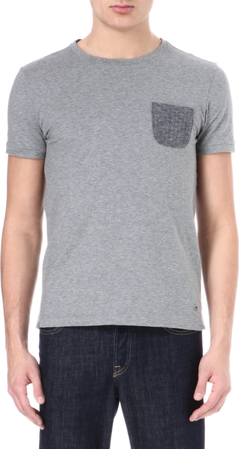 HUGO BOSS   Thom woven pocket t shirt