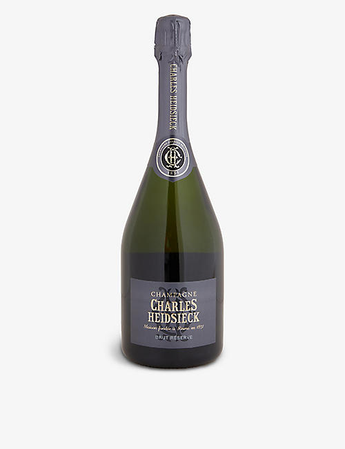 CHARLES HEIDSIECK: Limited-edition Brut Réserve NV champagne with leather bag 750ml