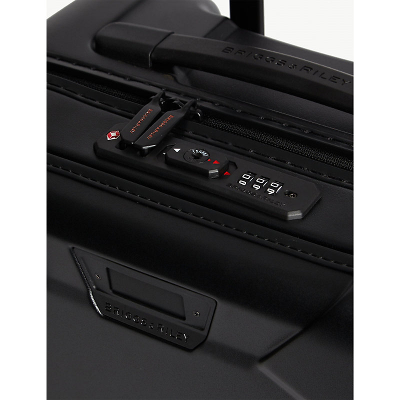 Shop Briggs & Riley Torq Hard Case 4-wheel Cabin Suitcase 56cm In Black