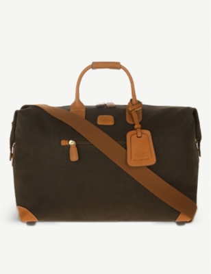 BRICS: LIFE Clipper small faux-leather holdall
