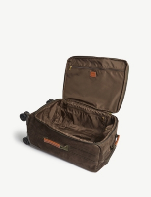 Bric's Life Four Wheel Cabin Suitcase 55cm In Olive/tan